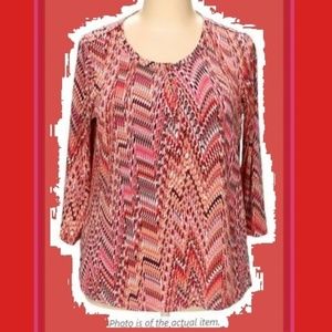 Multi Corals & Pinks Loose Fit Tunic